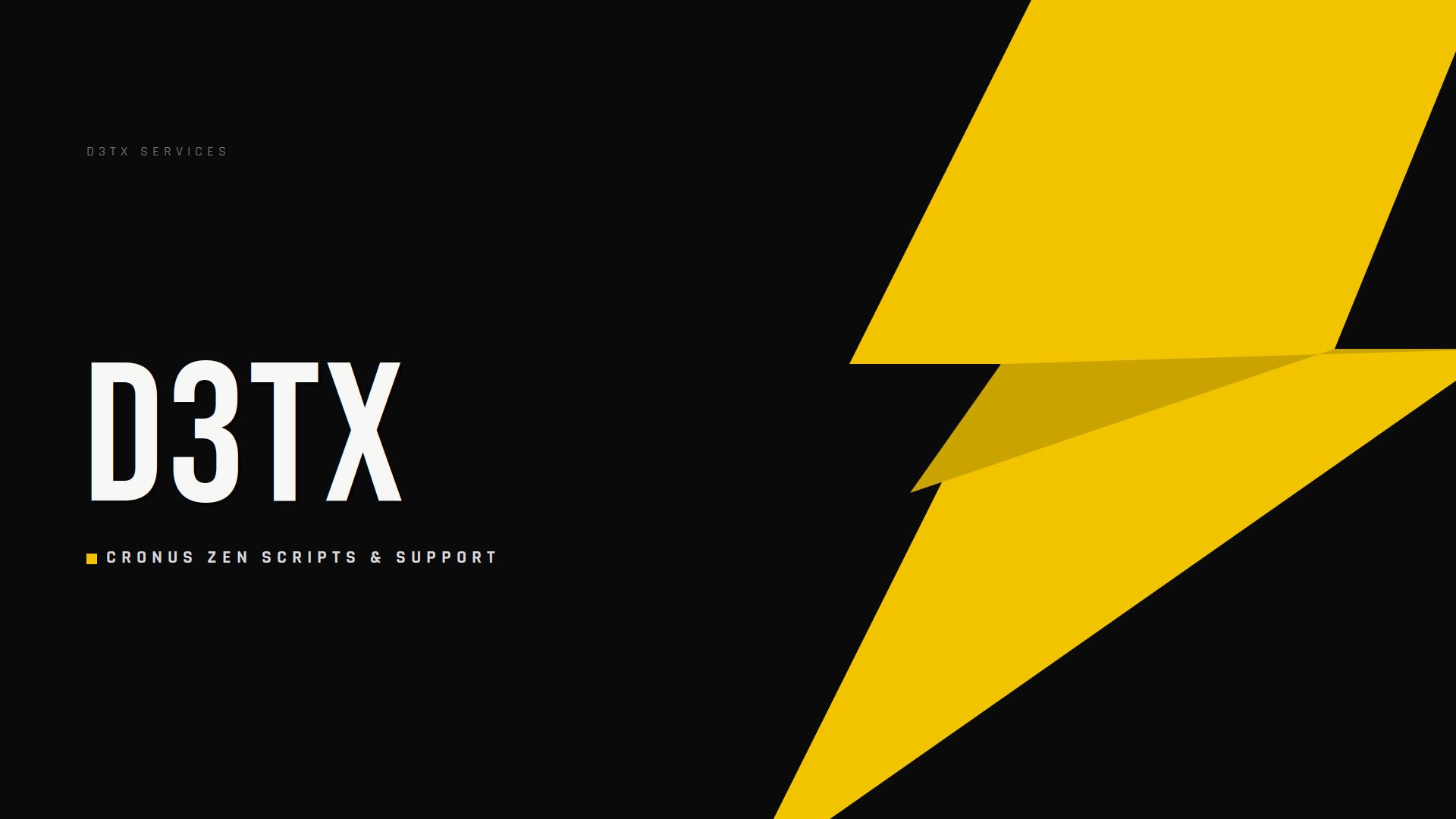 Discovery splash banner for D3TX | Cronus Zen Scripts & Support Discord server