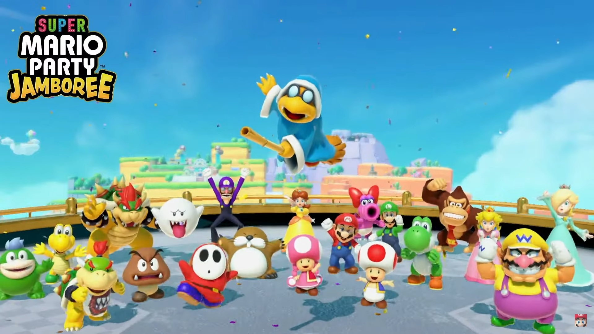 Discovery splash banner for Super Mario Party Jamboree Discord server
