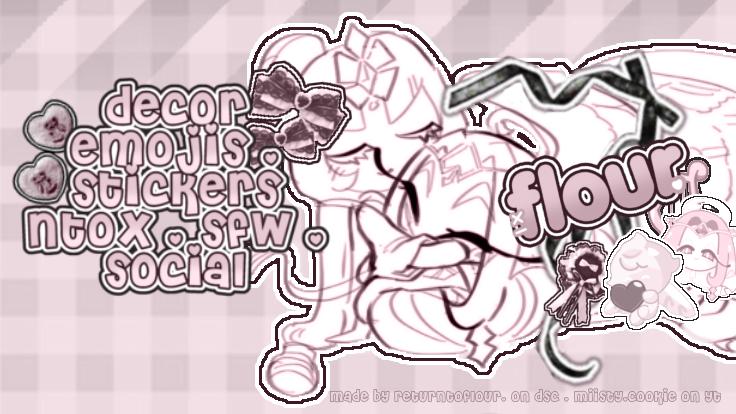 Discovery splash banner for 🦴𓂅 ׅ /ƒ𝓵our ﹒𝜚 j2l = ban ✿˚ . Discord server