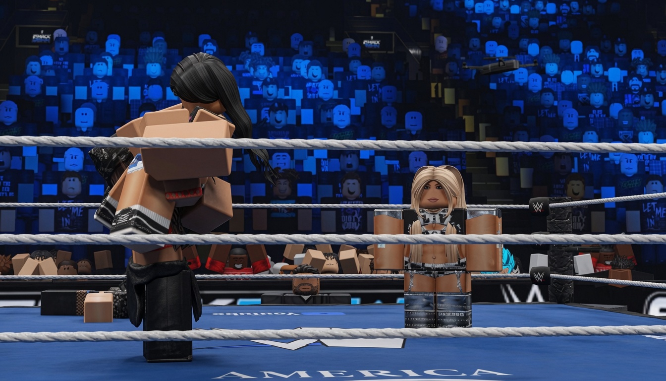 Discovery splash banner for WWE x ROBLOX || EST. 2020 Discord server