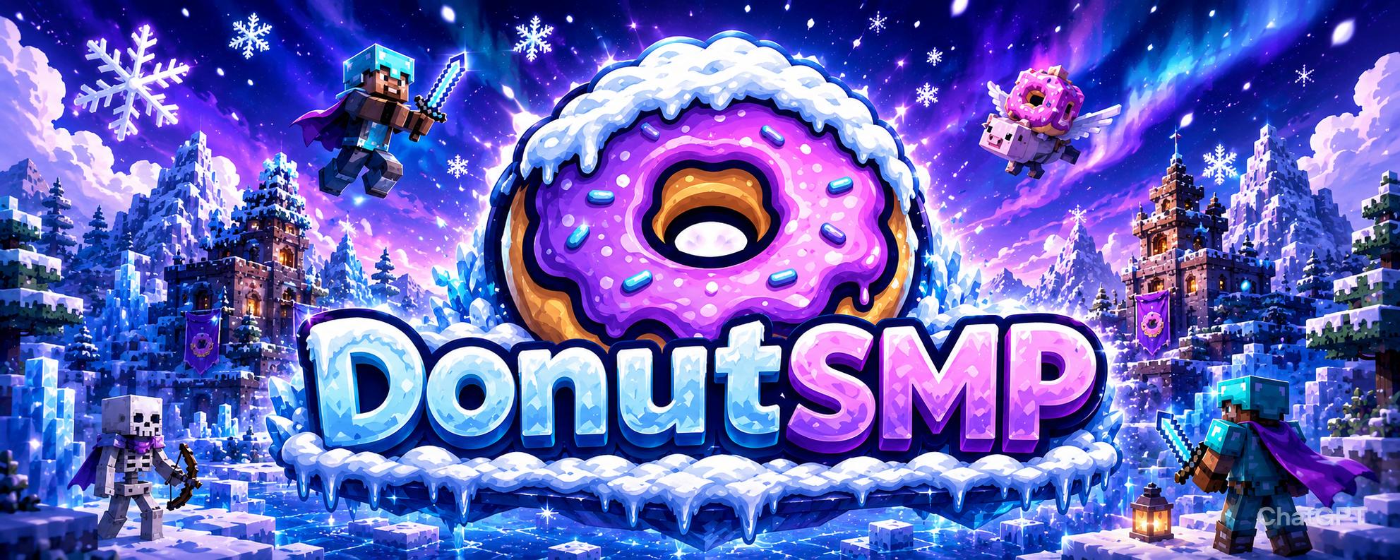 Discovery splash banner for DonutSMP│1 INV = 10M™ Discord server