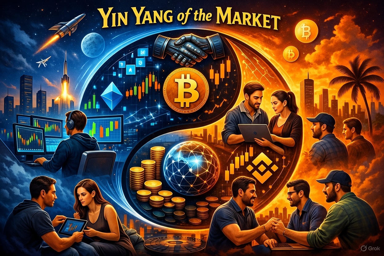Discovery splash banner for Yin Yang of the Market Discord server
