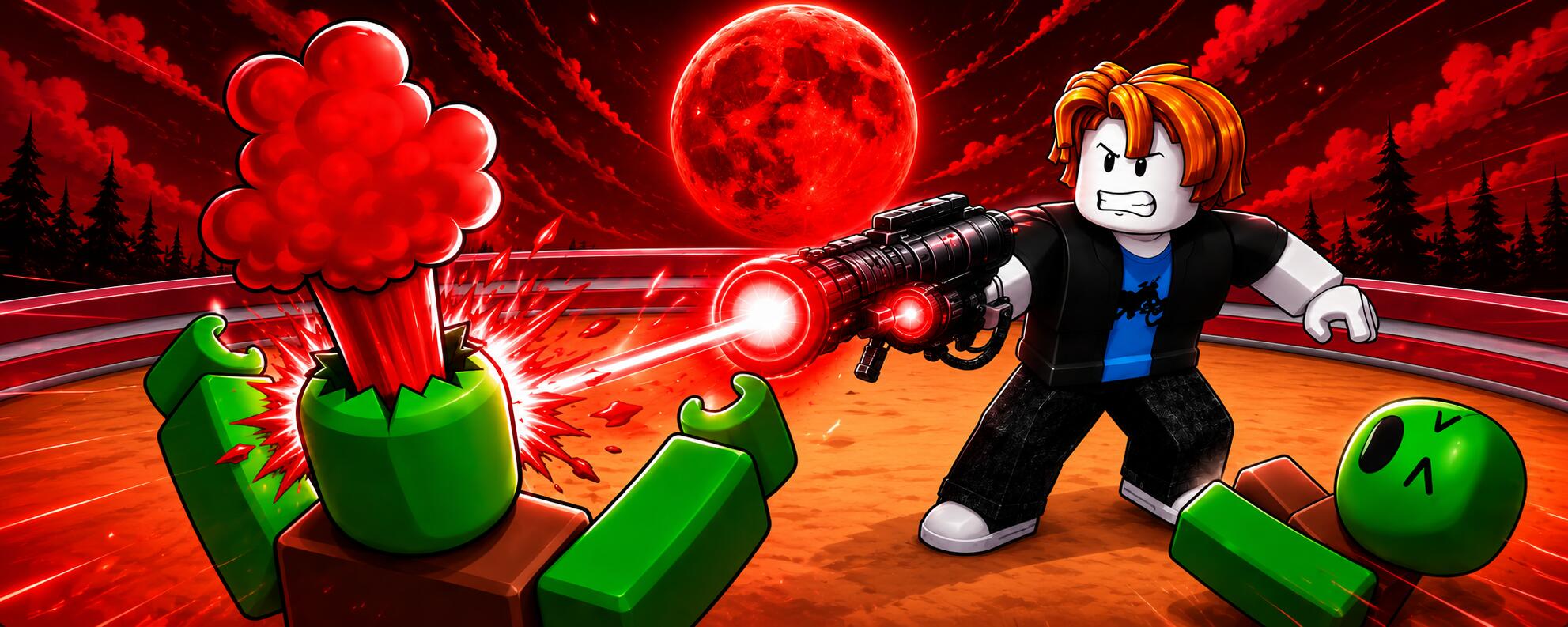 Discovery splash banner for Survive Zombie Arena Fans Discord server