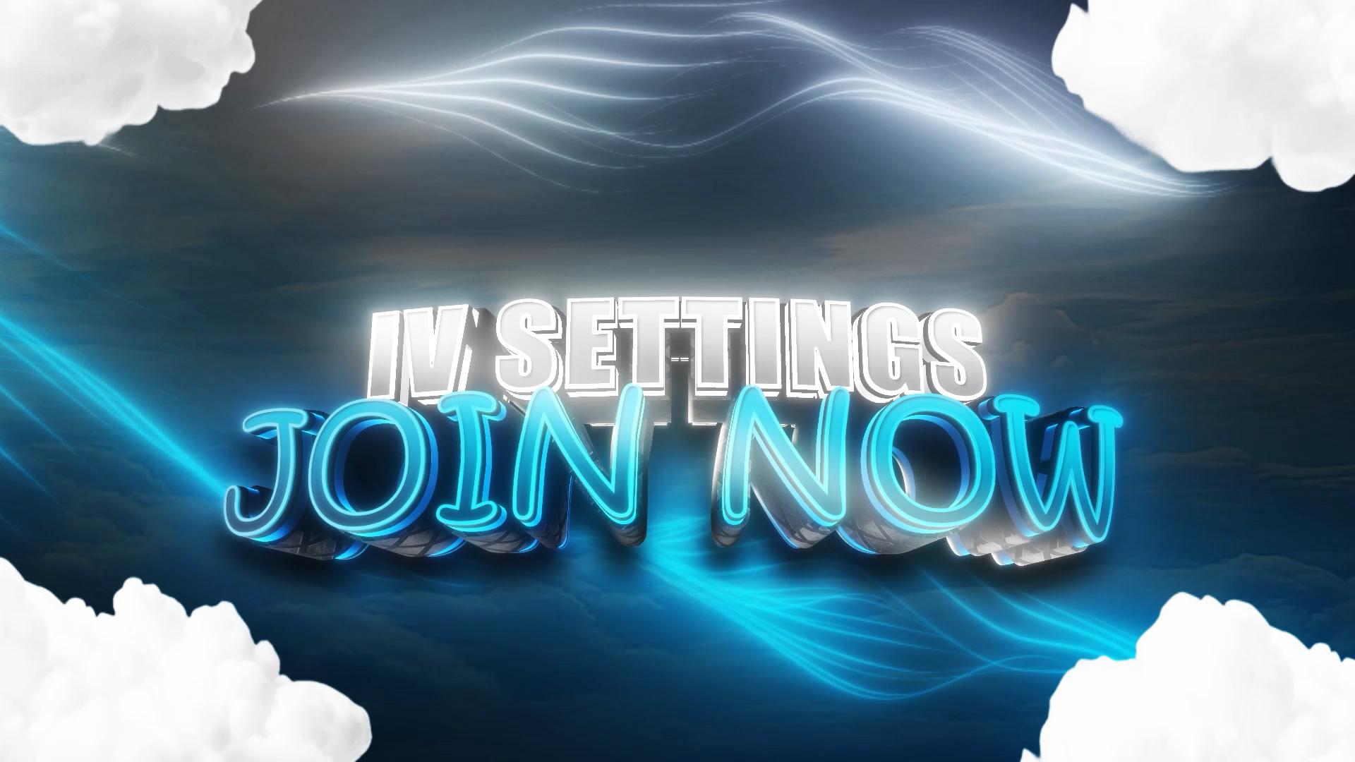 Discovery splash banner for IV SETTINGS | 2,5K Member Discord server