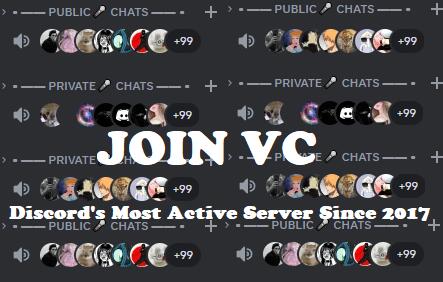Discovery splash banner for Dadscord | Active VC Discord • SFW • Anime • Chill • Social • Emojis • VC • egirl • Ask to dm Discord server