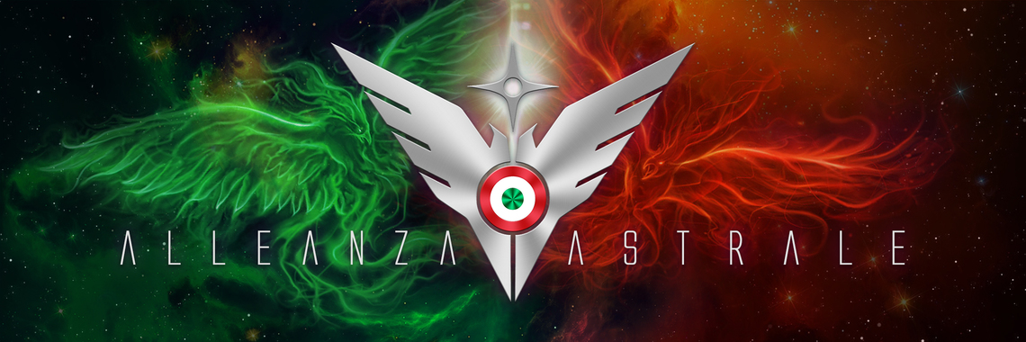 Discovery splash banner for ALLEANZA ASTRALE Discord server
