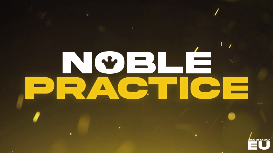 Discovery splash banner for Noble Practice Scrims Discord server