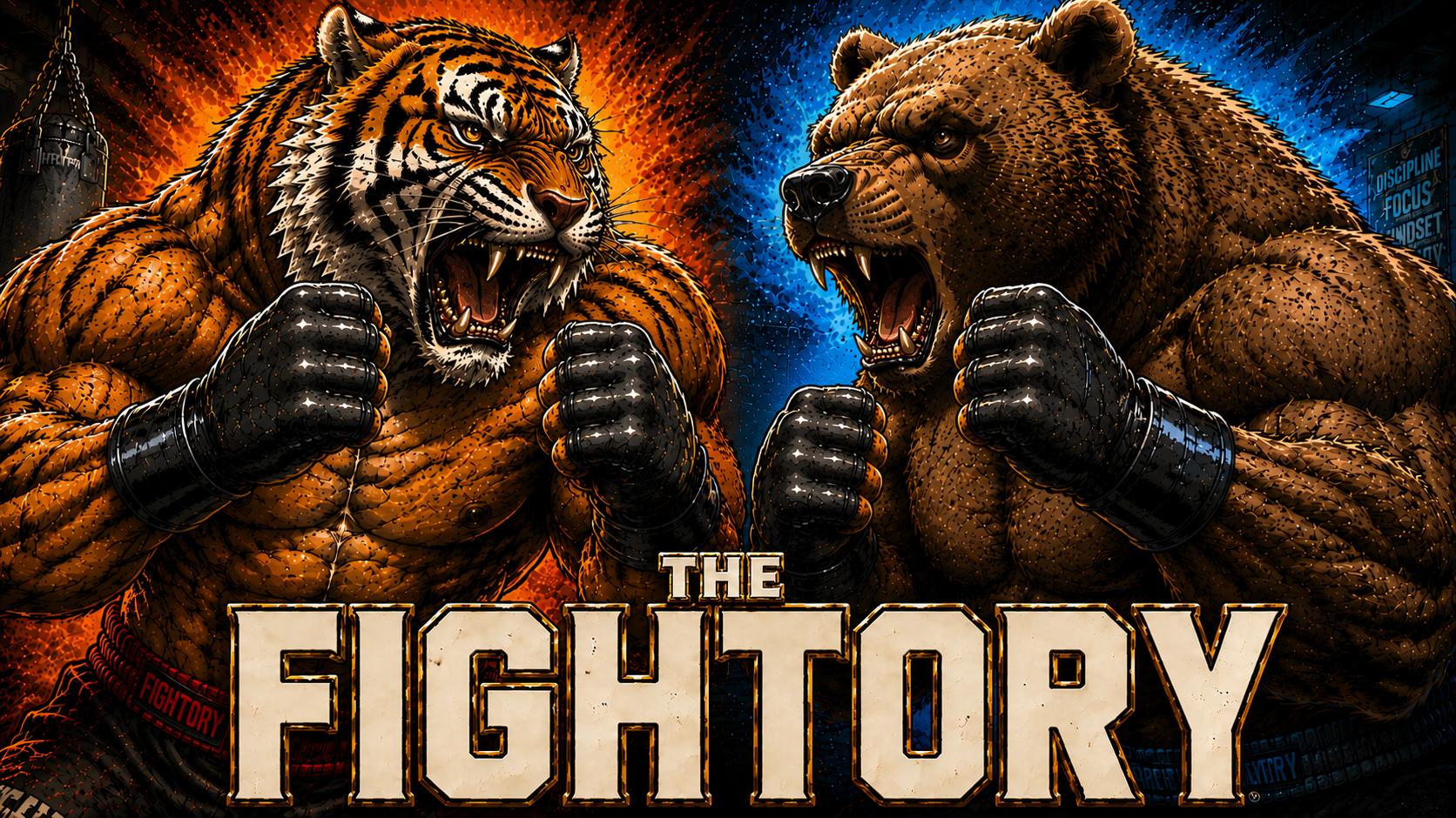 Discovery splash banner for The Fightory Discord server