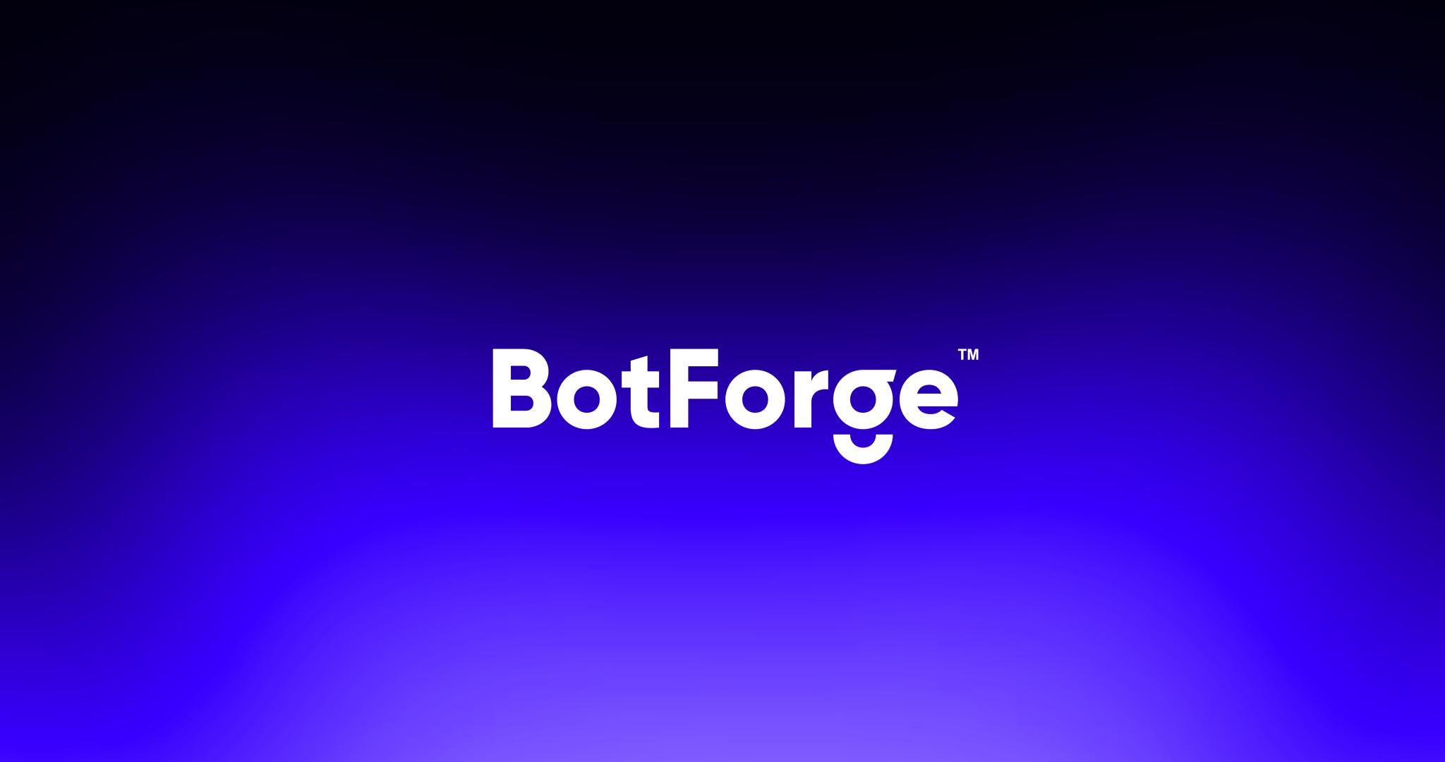 Discovery splash banner for BotForge.org — Build your Discord Bot ✨ Discord server