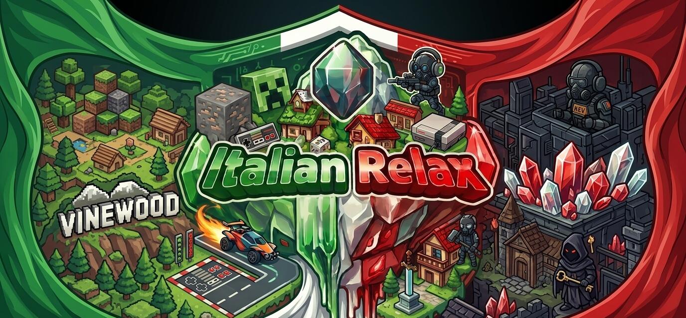 Discovery splash banner for Italian Relax Discord server